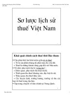 Tài liệu Sơ lược về lịch sử thuế Việt Nam pptx