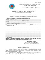 Tài liệu Mẫu số 11 BD: Đơn yêu cầu đăng ký thay đổi thông tin về khách hàng thường xuyên docx