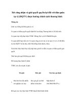 Tài liệu Xét công nhận và giải quyết quyền lợi đối với dân quân tự vệ (DQTV) được hưởng chính sách thương binh pdf