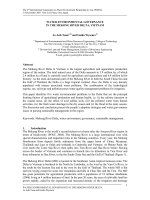 Tài liệu Water environmental governance in the Mekong delta, Vietnam ppt