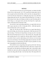 TÍNH và CHỌN THIẾT bị CHO PHÂN XƯỞNG HOÀN THIỆN 