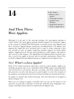 Tài liệu Introduction to Java: 14 And Then There Were Applets doc