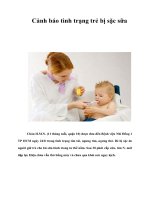 Tài liệu Cảnh báo tình trạng trẻ bị sặc sữa pdf