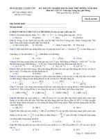 Tài liệu Đề thi chính thức kỳ thi tốt nghiệp THPT 2010 môn Vật lý - Giáo dục THPT (Mã đề thi 840) ppt