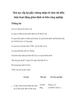 Tài liệu Thủ tục cấp lại giấy chứng nhận tổ chức đủ điều kiện hoạt động giám định sở hữu công nghiệp pdf