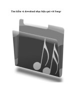 Tài liệu Tìm kiếm và download nhạc hiệu quả với Songr ppt