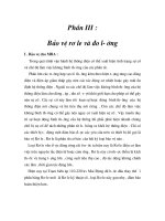 Tài liệu báo cáo thực tập trạm biến áp, phần III docx