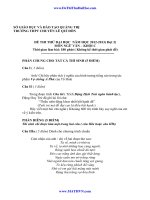 ĐỀ THI THỬ ĐẠI HỌC NĂM HỌC 2012-2013( Đợt 2)MÔN NGỮ VĂN – KHỐI C 