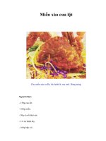 Tài liệu Miến xào cua lột docx