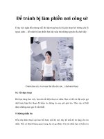 Tài liệu Để tránh bị làm phiền nơi công sở pptx