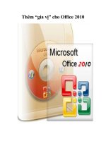 Tài liệu Thêm “gia vị” cho Office 2010 pdf