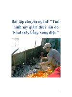 Tài liệu Bài tập chuyên ngành 