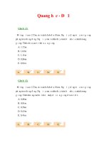 Tài liệu Quang học - Đề 1 docx
