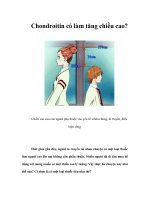 Tài liệu Chondroitin có làm tăng chiều cao? doc