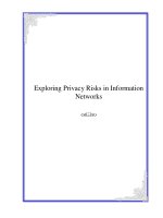Tài liệu Exploring Privacy Risks in Information Networks ppt