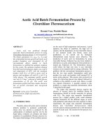 Tài liệu Quá trình lên men axit axetic ppt
