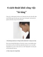 Tài liệu 6 cách thoát khỏi công việc 