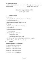 Tài liệu Đề cương thực tập sản xuất doc