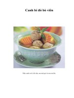 Tài liệu Canh bí đỏ bò viên docx