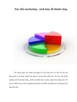 Tài liệu Xúc tiến marketing - sách lược để thành công pdf