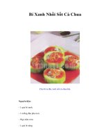 Tài liệu Bí Xanh Nhồi Sốt Cà Chua pptx