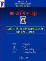 Slide tính toán hệ thống tăng áp động cơ 4JA1 TC 