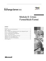 Tài liệu Module 8: Cross- Forest/Multi-Forest pptx