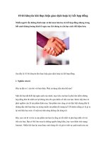 Tài liệu 10 lời khuyên khi thực hiện giao dịch hoặc ký kết hợp đồng docx