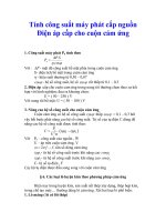 Tài liệu Tính công suất máy phát cấp nguồn Điện áp cấp cho cuộn cảm ứng pptx
