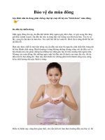 Tài liệu Bảo vệ da mùa đông pdf