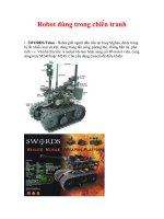 Tài liệu Robot dùng trong chiến tranh pdf