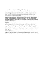 Tài liệu Filter and Sort Records Using the DataView Object pptx