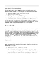 Tài liệu Using the Key Class to Add Interactivity docx