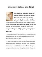 Tài liệu Uống nước thế nào cho đúng? ppt