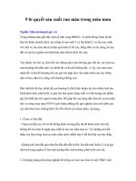 Tài liệu 9 bí quyết sản xuất rau màu trong mùa mưa pdf