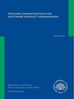 Tài liệu EVOLVING PRIORITIZATION FOR SOFTWARE PRODUCT MANAGEMENT docx