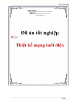 Tài liệu Đồ án tốt nghiệp :Thiết kế mạng lưới điện docx