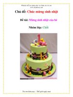 Tài liệu Chủ đề: Chúc mừng sinh nhật - Đề tài: Mừng sinh nhật của bé Nhóm lớp: Chồi pdf