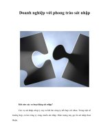 Tài liệu Doanh nghiệp với phong trào sát nhập docx