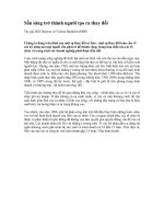 Tài liệu Sẵn sàng trở thành người tạo ra thay đổi pptx