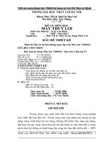 Thiết kế máy ủi lưỡi ben không quay lắp trên máy kéo t100m 