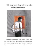 Tài liệu Giải pháp tuyển dụng mới trong cuộc chiến giành nhân tài pptx