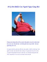 Tài liệu 10 Lý Do Khiến Con Người Ngày Càng Béo ppt