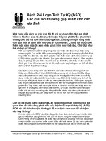Tài liệu Bệnh Rối Loạn Tính Tự Kỷ (ASD) docx