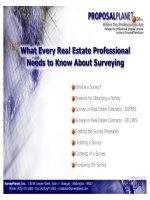Tài liệu What every real estate professional needs to know about surveying pdf