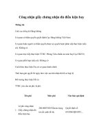 Tài liệu Công nhận giấy chứng nhận đủ điều kiện bay ppt