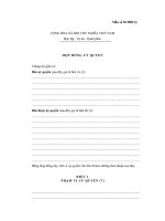 Tài liệu BIỂU MẪU 