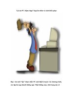 Tài liệu Tại sao PC chậm chạp? doc