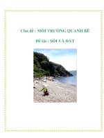 Tài liệu Chủ đề : MÔI TRƯỜNG QUANH BÉ - Đề tài : SỎI VÀ ĐẤT docx