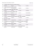 Tài liệu 3420 TOEIC vocabulary tests words by Meaning part 33 docx